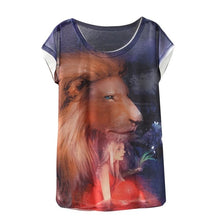 Load image into Gallery viewer, 2018 New Design Fashion Vintage Spring Summer T Shirt Women Tops Tshirt Animal Print T-shirt Woman Clothes