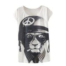Load image into Gallery viewer, 2018 New Design Fashion Vintage Spring Summer T Shirt Women Tops Tshirt Animal Print T-shirt Woman Clothes